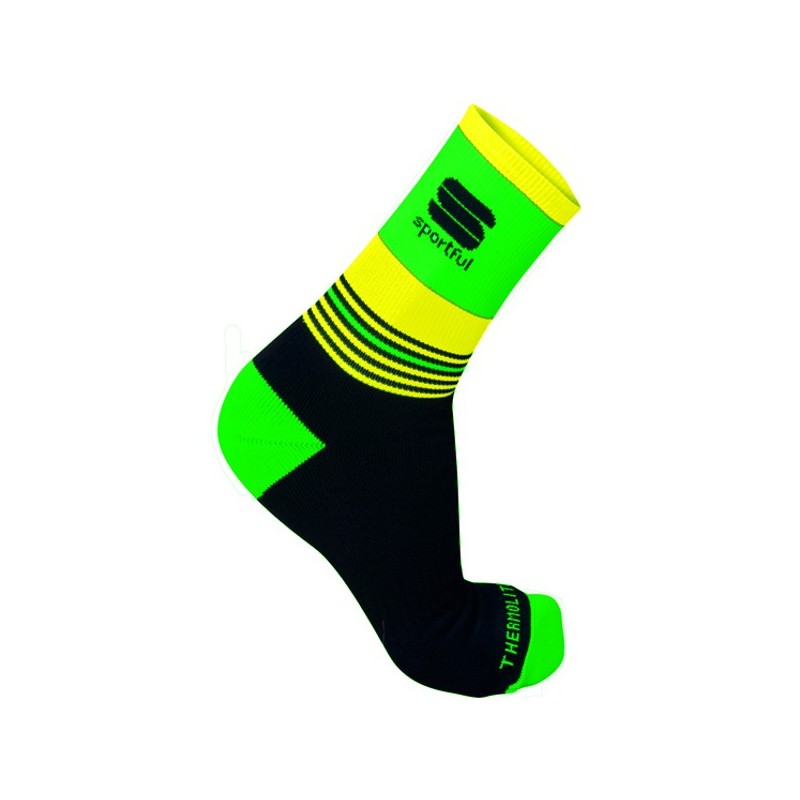 тёплые носки Sportful Arctic 13 Socks жёлто-зелено-чёрные тёплые носки Sportful Arctic 13 Socks жёлто-зелено-чёрные